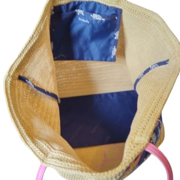 2 Piece Set Vera Bradley Summer Turtle Tote with matching small wristlet - Picture 7 of 14